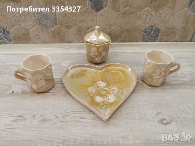 Сет за кафе за двама, снимка 6 - Чаши - 43594407