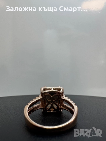 Дизайнерски златен пръстен с диаманти - Le Vian, снимка 3 - Пръстени - 51924271