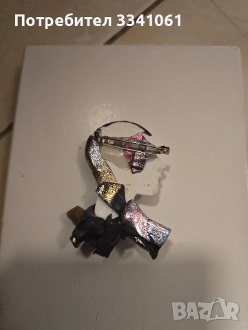Винтидж брошка, снимка 3 - Антикварни и старинни предмети - 53388871