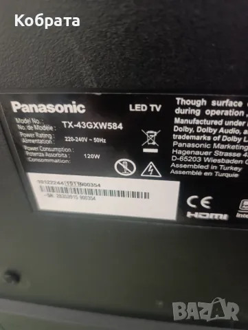 Отличен Panasonic 43" 4к hdr smart wi-fi, снимка 5 - Телевизори - 49780479