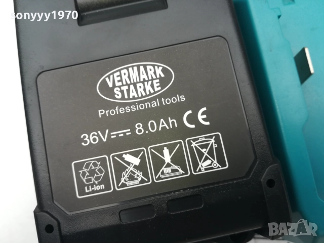 VERMARK STARKE-за флекс-MAKITA-LI-ION БАТЕРИЯ И ЗАРЯДНО 1810252248, снимка 12 - Винтоверти - 52102293