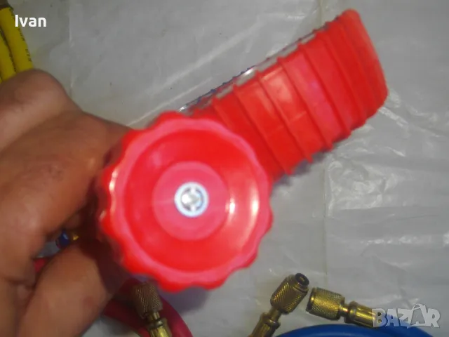 НОВ Комплект МАНОМЕТРИ ЗА ЗАРЕЖДАНЕ С ФРЕОН на автоклиматици проверка и тест МАНОМЕТРИЧЕН БЛОК , снимка 12 - Други инструменти - 47614114