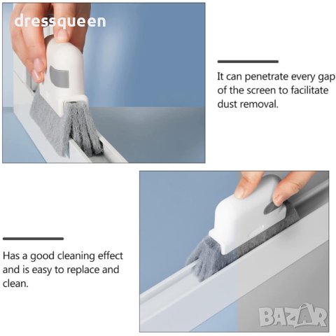 3861 Дунапрена четка за почистване с малка шпатула на дограма, снимка 11 - Други стоки за дома - 43955682