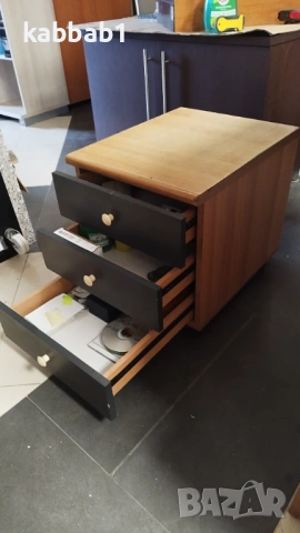 Шкафче на колела - контейнерз а бюро със заключване 47/41/51см, снимка 5 - Шкафове - 53275850