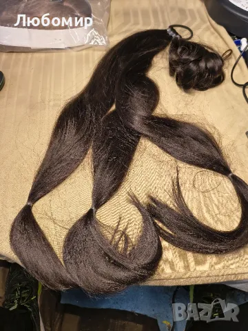 SOFEIYAN Дълга плитка, удължена опашка с вратовръзка за коса, права, елегантна
27, снимка 8 - Аксесоари за коса - 49792896