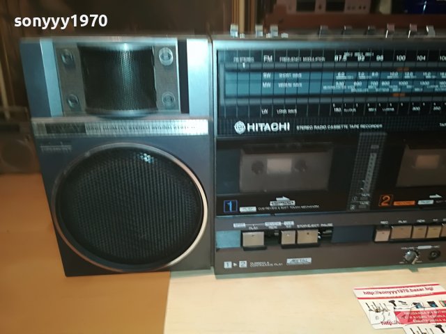 HITACHI TRK-W55E 2509221139, снимка 5 - Радиокасетофони, транзистори - 38110097