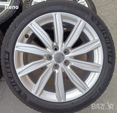 Оригинални джанти 19 цола с гуми зимни Audi A6 S6 дот 2020г, снимка 2 - Гуми и джанти - 51313962