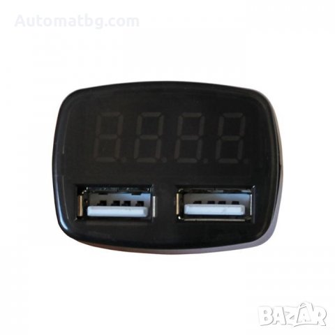 Дигитален волтметър Automat, Електрически, 12-24V, 2 USB, Черен, снимка 5 - Аксесоари и консумативи - 39674326