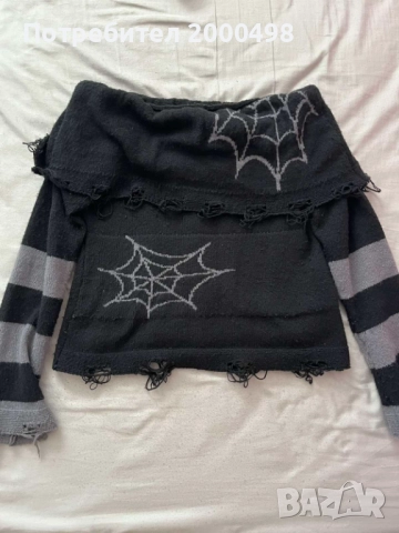 Shein gothic топ пуловер