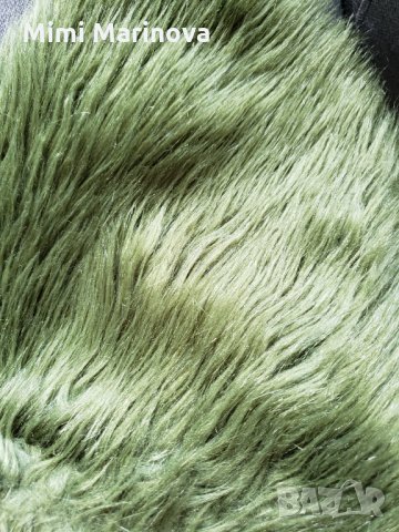 Тъмно зелено елече с косъм SuiteBlanco, снимка 2 - Елеци - 32287991