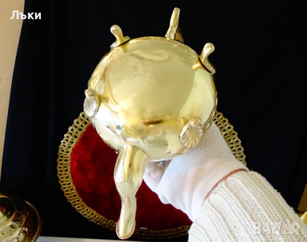 Марокански бронзов чайник,кана,маркиран. , снимка 9 - Антикварни и старинни предмети - 40147286