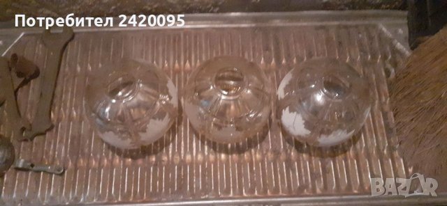 Стъклени чаши за полюлей-15, снимка 1 - Полилеи - 37543536