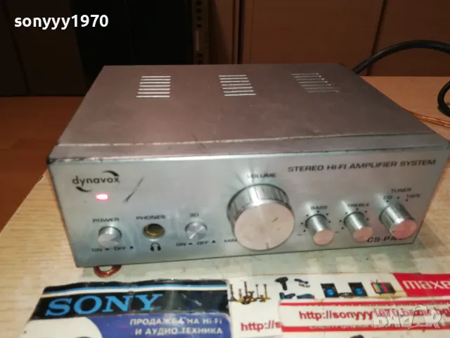 DYNAVOX-МАЛЪК УСИЛВАТЕЛ 0411241724LNWCR, снимка 2 - Ресийвъри, усилватели, смесителни пултове - 47838974