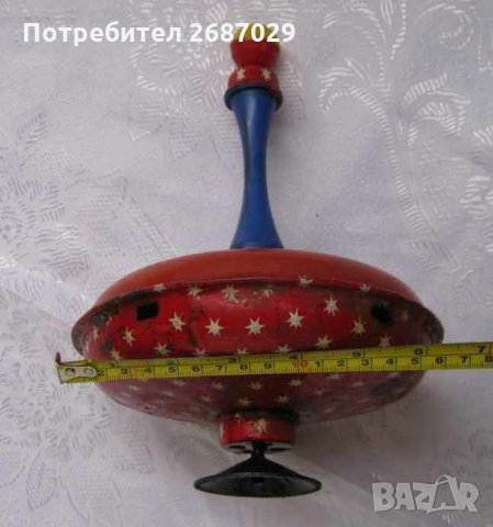 Стари пумпали:  Руски ламаринен пумпал, Антика, детска играчка със светлини, играчки за колекция, снимка 5 - Колекции - 28945448