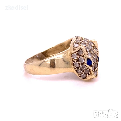 Златен дамски пръстен 4,95гр. 14кр. проба:585 размер:56 модел:32575-1, снимка 3 - Пръстени - 50893702