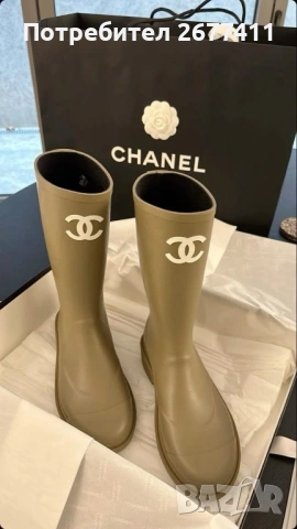 CHANEL дамски гумени ботуши ХИТ , снимка 8 - Дамски ботуши - 53184676