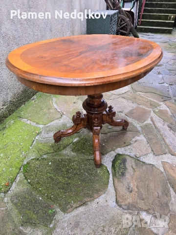 Стара дървена масичка., снимка 2 - Антикварни и старинни предмети - 52097116