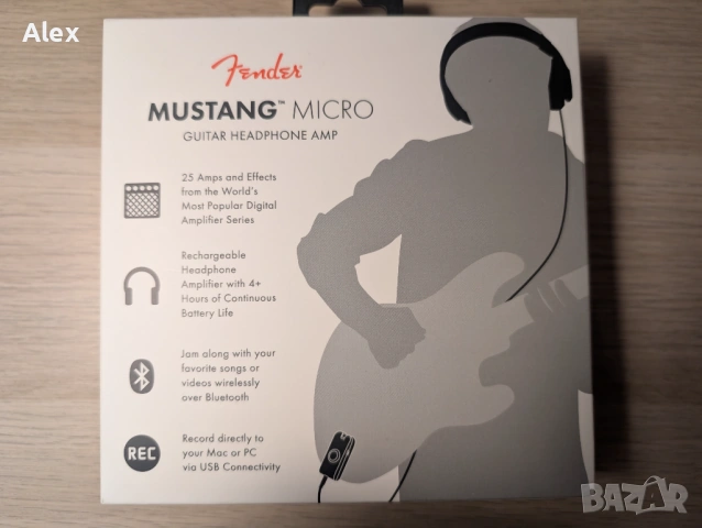 Усилвател Fender Mustang Micro, снимка 6 - Китари - 53469525