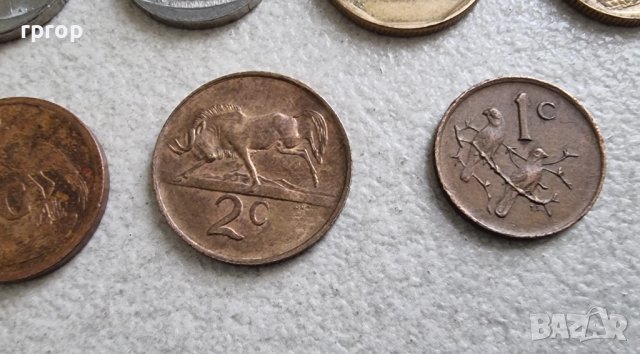 Монети. Южно Африканска Република . ЮАР. 1, 2, 5,10, 20 и 50 цента. 1, 2 и 5 ранда. По стара емисия., снимка 5 - Нумизматика и бонистика - 42284246