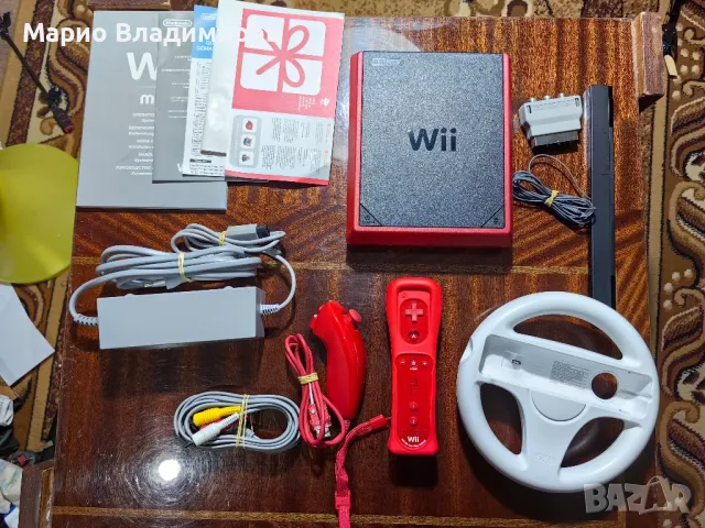 Nintendo Wii Mini - Mario edition , снимка 3 - Nintendo конзоли - 49602312