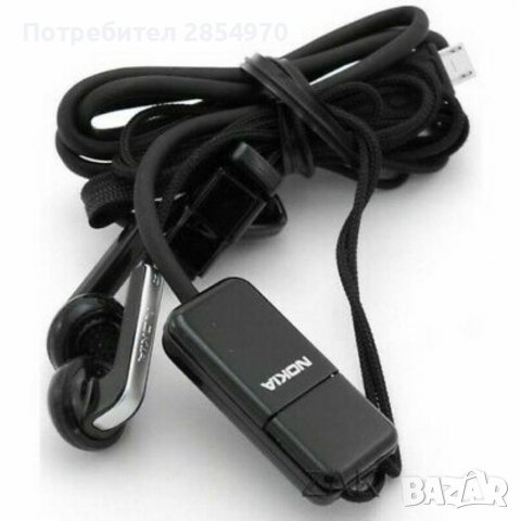 Nokia 8800 Arte HANDS FREE СТЕРЕО NOKIA HS-82  MICRO USB ЧЕРЕН ОРИГИНАЛ, снимка 2 - Слушалки, hands-free - 37686907