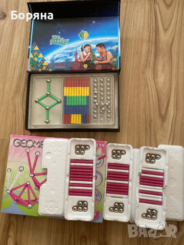 Магнитни конструктори 66 части +, снимка 2 - Конструктори - 44854842