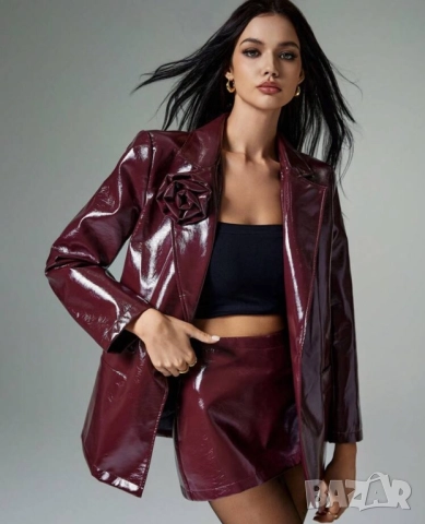 -70% BLACK FRIDAY Сако- Burgundy Rose, снимка 2 - Якета - 52602061