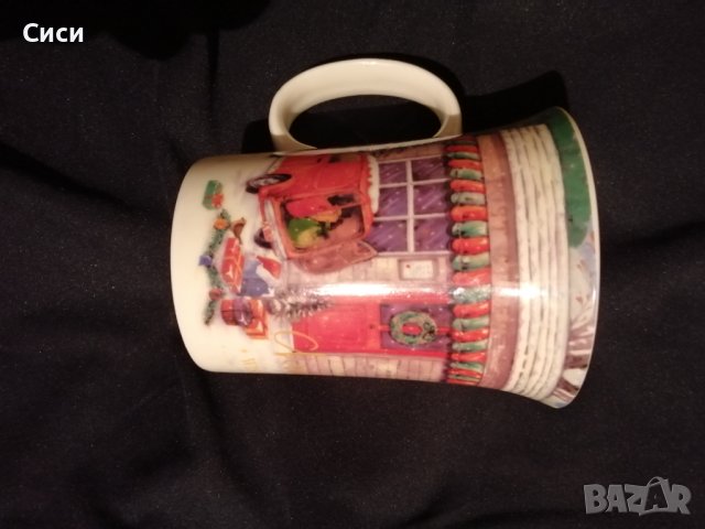 Порцеланова чаша с мотив зимен , снимка 3 - Други - 37932810