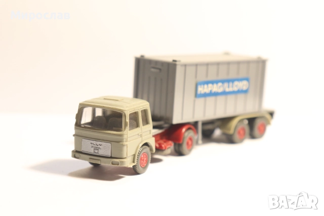 WIKING H0 1/87 МАН MAN КОНТЕЙНЕР КАМИОН МОДЕЛ КОЛИЧКА, снимка 2 - Колекции - 52446220