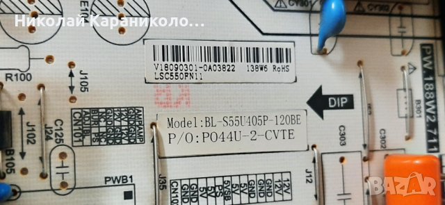 Продавам Power-PW.188W2.711,Main-T.MS6488E.U703,RF-AJ550E30-0501S-04 A7 тв.BLAUPUNKT 55/405P-GB-11B4, снимка 6 - Телевизори - 42958399