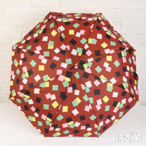 2225 Автоматичен сгъваем чадър за дъжд Квадрати, снимка 9 - Други - 33161169