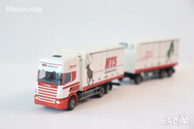 AMW 1:87 H0 SCANIA THERMO KING ХЛАДИЛЕН КАМИОН TIR МОДЕЛ, снимка 4 - Колекции - 50163488