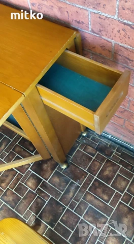 Масивна разтегателна кухненска маса, снимка 4 - Маси - 51406728