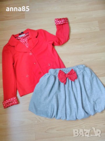 Пола и сако за госпожица с ръст 10-11г.