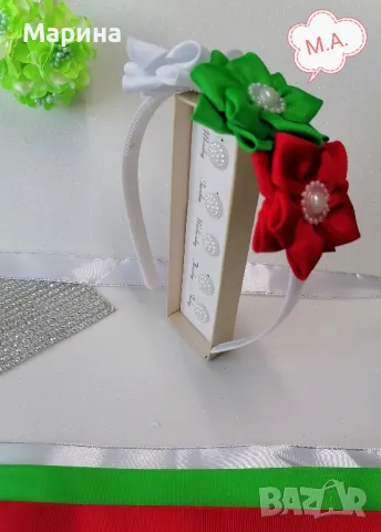 Диадема Трикольор, вариант 2, снимка 5 - Аксесоари за коса - 49211016