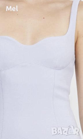 BEC+BRIDGE виолетова дълга рокля с презрамки, размер XS, миди , снимка 2 - Рокли - 43647272