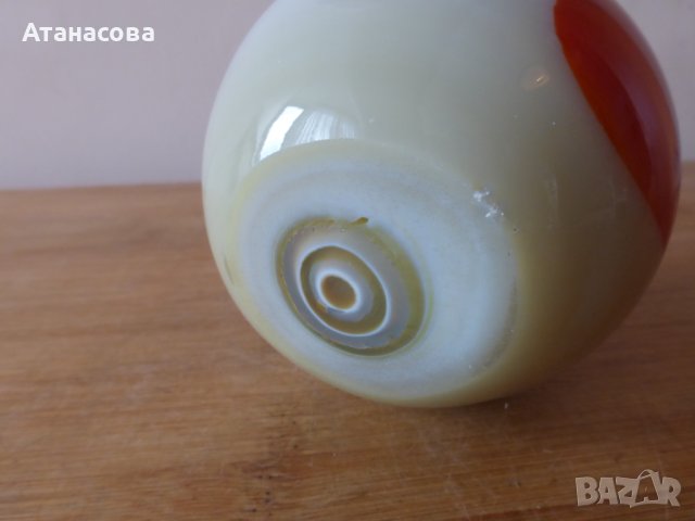 Стъклена Ябълка Мурано 1970 г 2, снимка 10 - Декорация за дома - 43598220