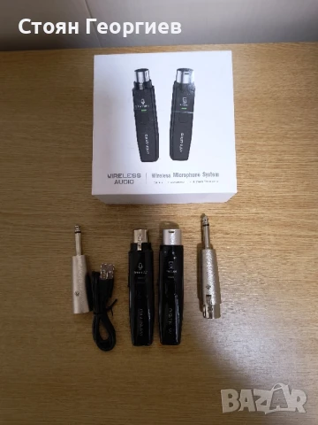 Безжична микрофонна система DIGITNOW, 2.4GHz безжичен микрофонен адаптер, снимка 3 - Друга електроника - 50952802