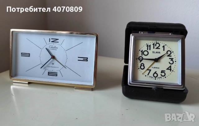 Стари руски будилници "СЛАВА", снимка 2 - Антикварни и старинни предмети - 52549147