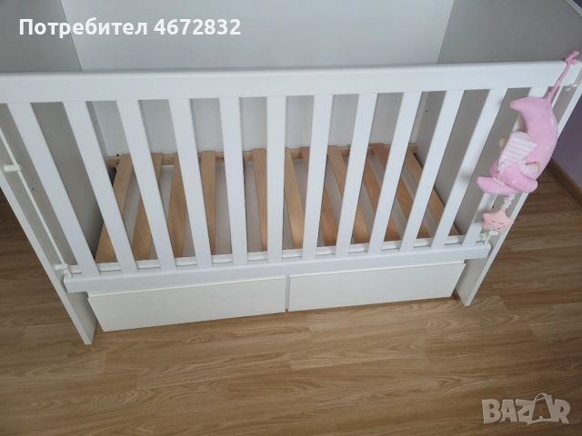 Бебешко легло с матрак, снимка 5 - Бебешки легла и матраци - 52954490