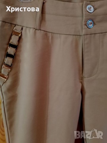 Тъмно бежов елегантен панталон,L/XL, снимка 6 - Панталони - 37433596