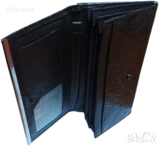 Портмоне лукс с релефни орнаменти, снимка 2 - Портфейли, портмонета - 47393335