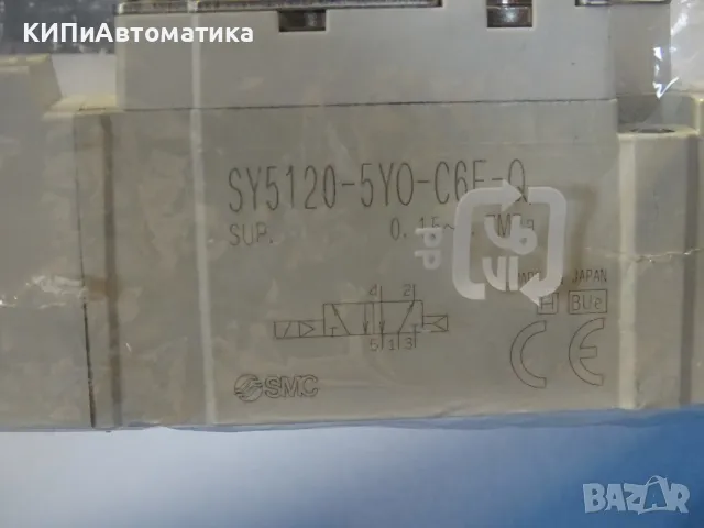 пневматичен разпределител SMC SY5120-5Y0-C6F-Q Solenoid Valve 24VDC, снимка 5 - Резервни части за машини - 47673049