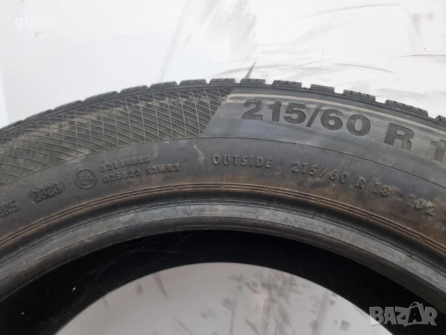 2бр зимни гуми 215/60/18 CONTINENTAL L03704 , снимка 4 - Гуми и джанти - 51443476