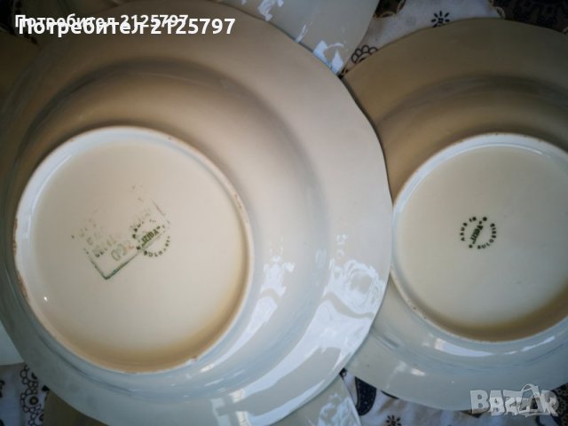 НРБ Порцеланови чинии Изида Izida, снимка 3 - Чинии - 43367659