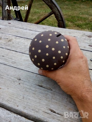 Стара керамична касичка, снимка 4 - Антикварни и старинни предмети - 27064262