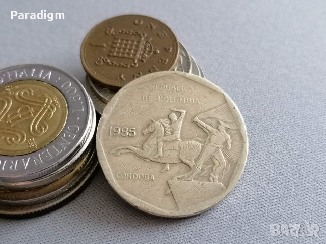 Монета - Колумбия - 10 песо | 1985г., снимка 1 - Нумизматика и бонистика - 36678296