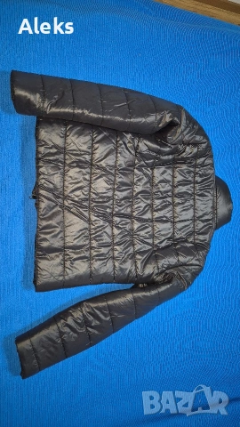 Дамско черно зимно яке, снимка 2 - Якета - 53090425