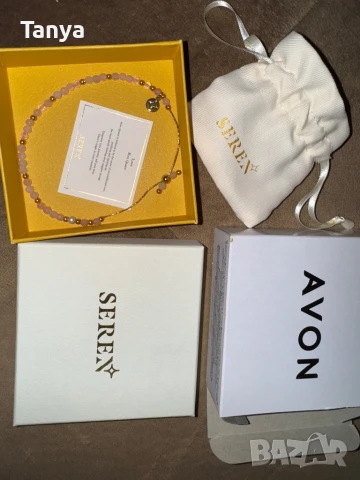 Гривна розов кварц Seren, снимка 2 - Гривни - 50671346