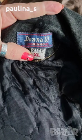 Два броя / Винтидж дънково палто / манто "Donna 10" и "East Village" , снимка 9 - Палта, манта - 48375878